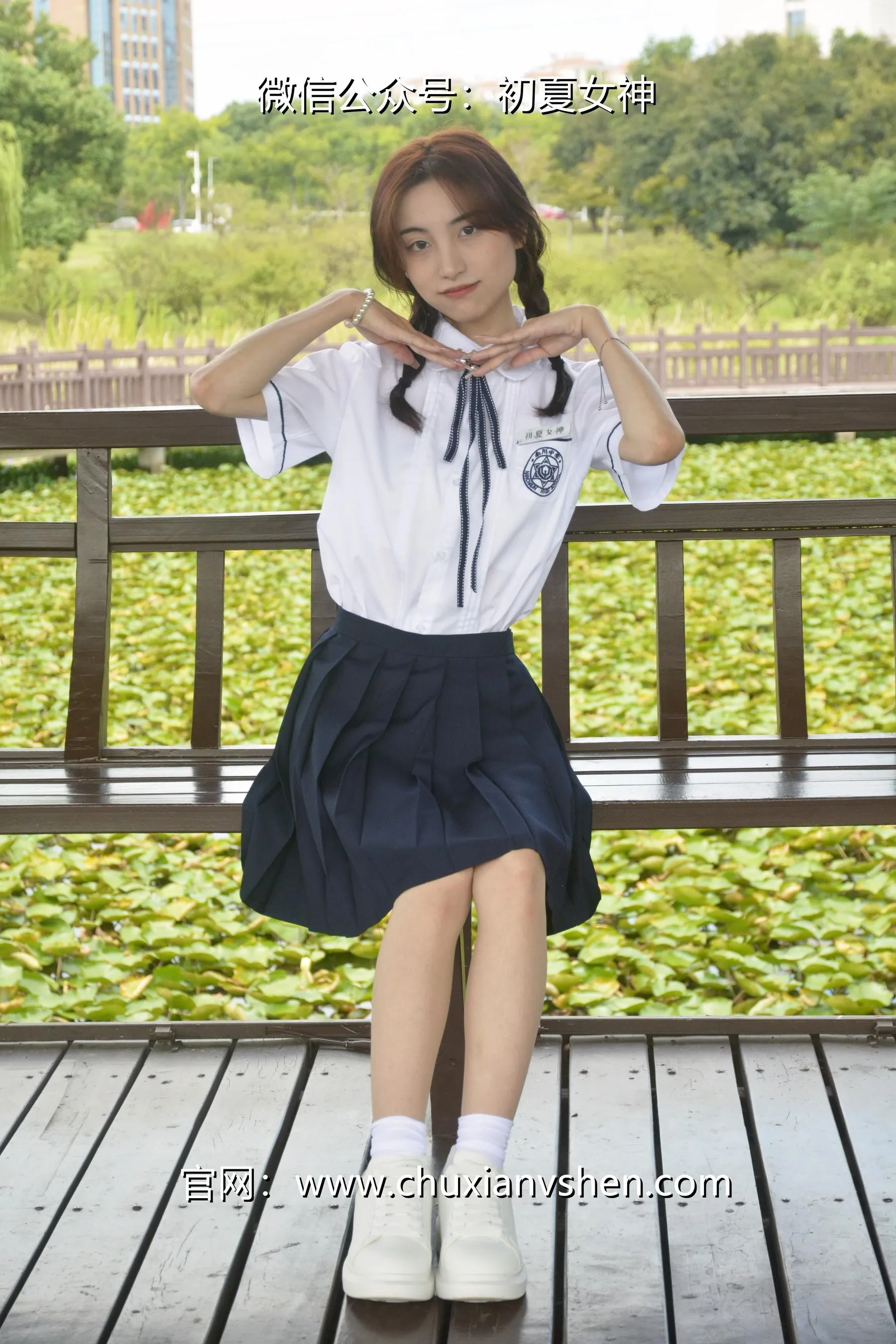 初夏女神 NO.027 柒柒 职高校服 [140P]插图1